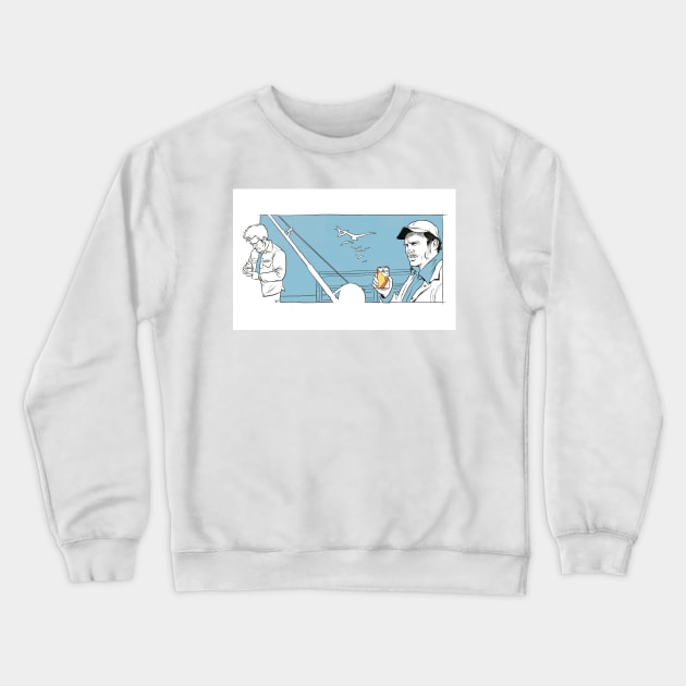 Jaws Crewneck Sweatshirt by deimos-remus